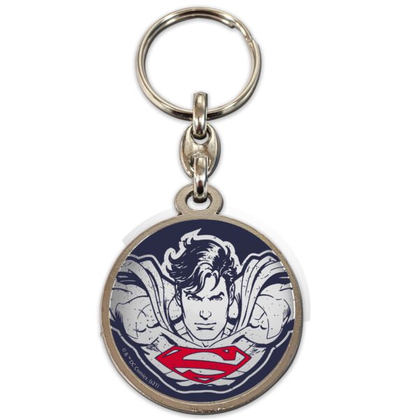 *Llavero redondo metal sd toys cara superman universo dc