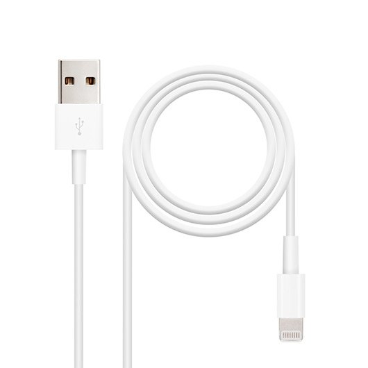 *Cable lightning a usb tipo a nanocable 50cm -  macho - macho