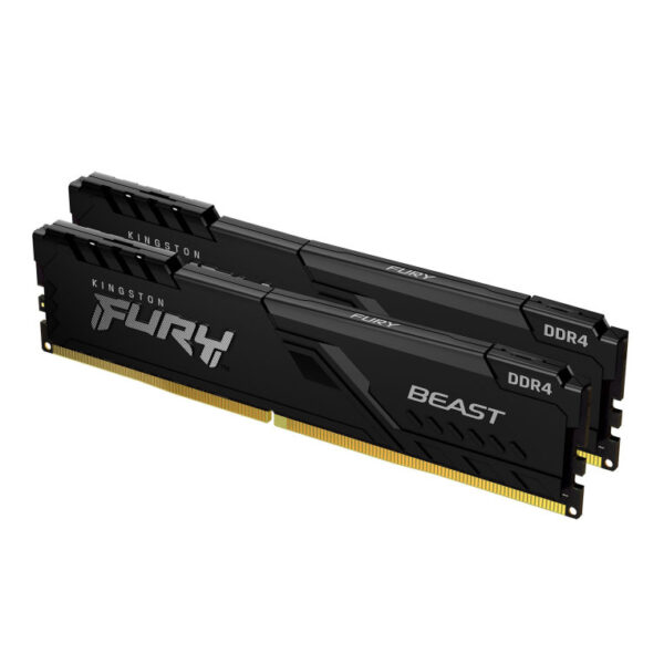 *Memoria ram ddr4 64gb 2 x 32gb kingston - 3200mhz - pc4 25600 - fury beast - negro