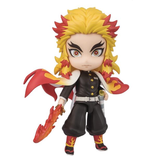 *Figura tamashii nations demon slayer kimetsu no yaiba kyojuro rengoku flame breathing mugen train figuarts mini