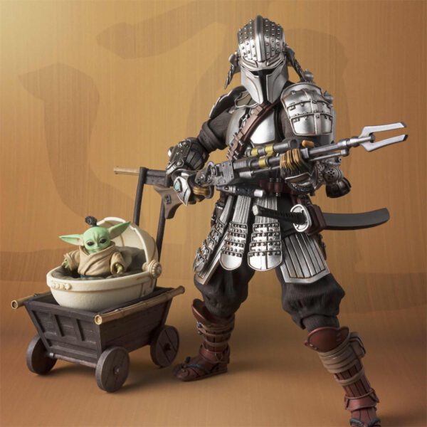 *Figura tamashii nations the mandalorian star wars edicion exclusiva mandaloriano ronin & grogu meisho movie realization