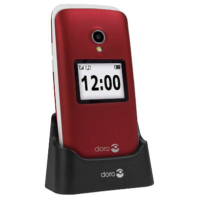 *Telefono movil senior doro 2424 2.4 pulgadas 16mb 8mb rojo t3mpx