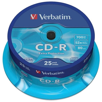 *Verbatim cd - r 700mb 52x tarrina 25uds