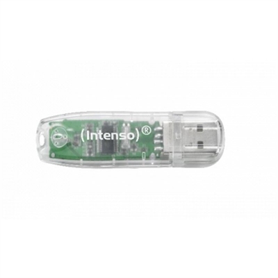 *Memoria usb 2.0 intenso rainbow 32gb transparente