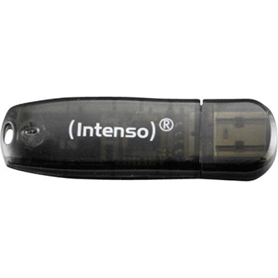 *Memoria usb 2.0 intenso rainbow 16gb negro