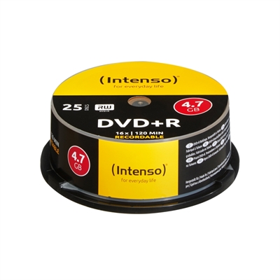 *Tarrina de dvd+r virgenes intenso 4.7gb 16x 25 unidades