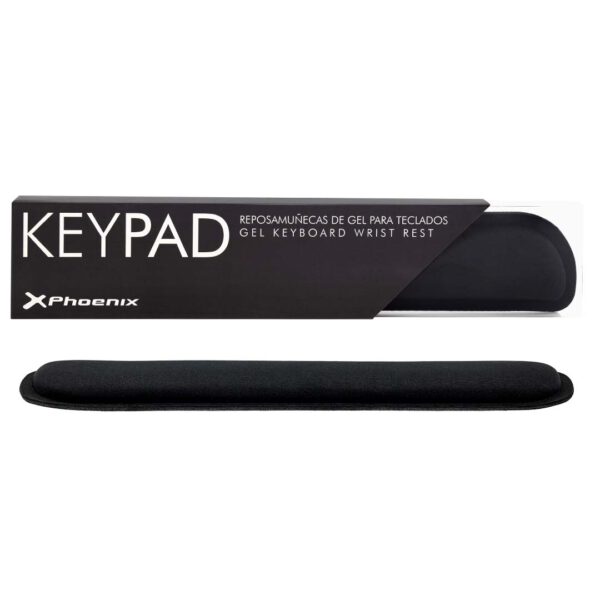 *Phoenix keypad reposamuñecas ergonómico espuma con memoria alta densidad negro