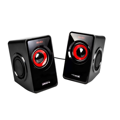 *Altavoces mars gaming ms1 2.0 negro - rojo