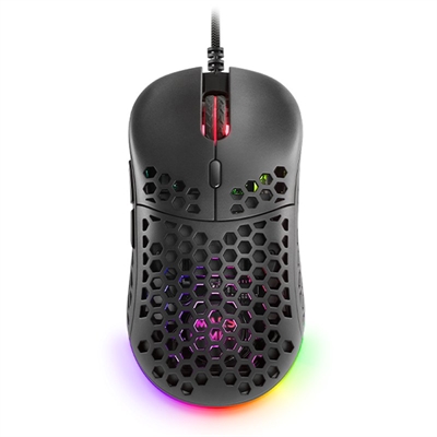 *Mouse raton mars gaming optico usb 7 botones 12800ppp rgb negro