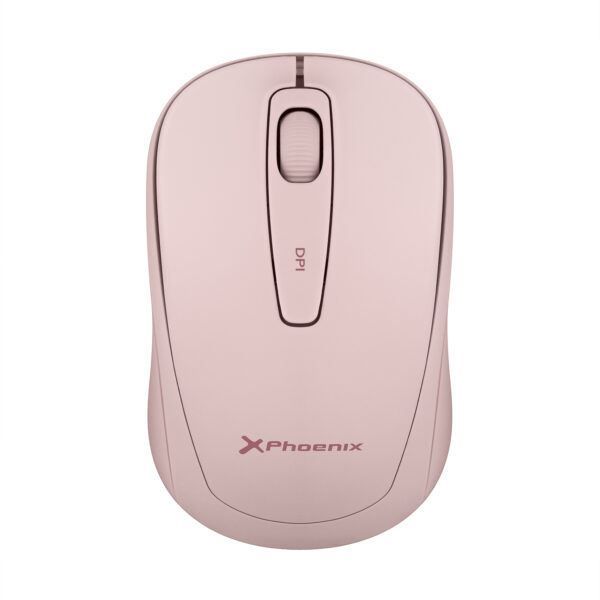 *Phoenix m250 ratón inalámbrico 2.4 ghz receptor usb hasta 1600 dpi compatible con pc mac portátil color rosa
