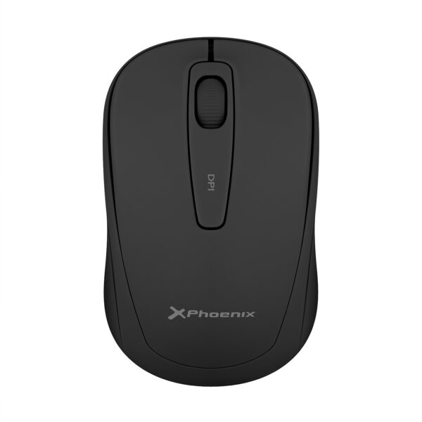 *Phoenix m250 ratón inalámbrico 2.4 ghz receptor usb hasta 1600 dpi compatible con pc mac portátil color negro