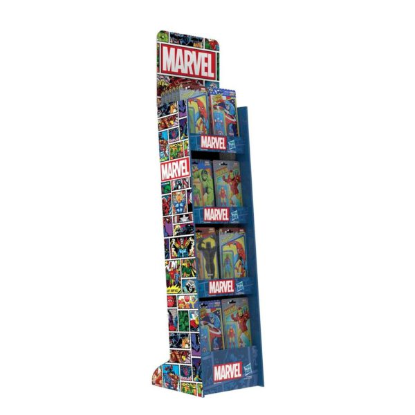 *Expositor hasbro marvel retro 48 unidades 5 modelos
