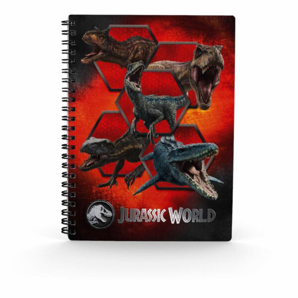 *Libreta efecto 3d carnivorous jurassic world
