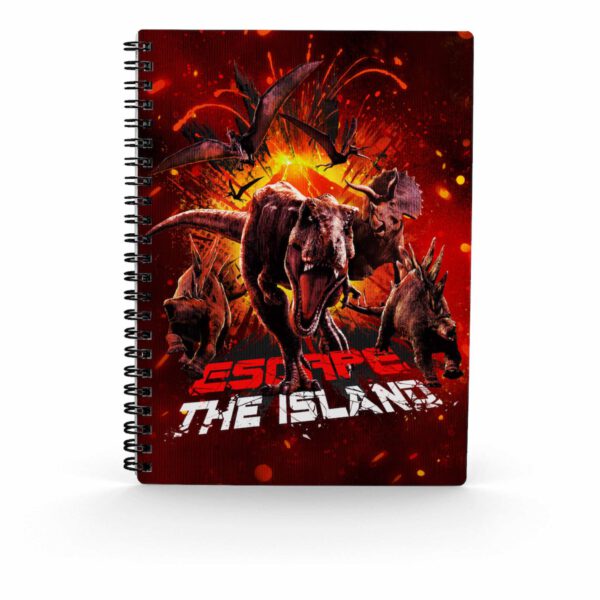 *Libreta sd toys efecto 3d escape jurassic world
