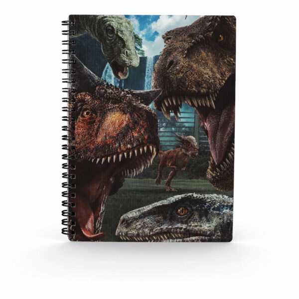 *Libreta sd toys efecto 3d selfie jurassic world