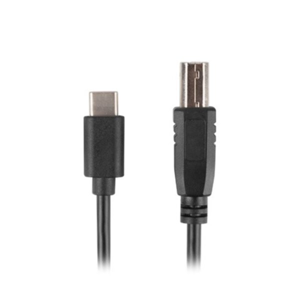 *Cable usb tipo c a usb 2.0 tipo b lanberg 3m - macho -  macho - negro