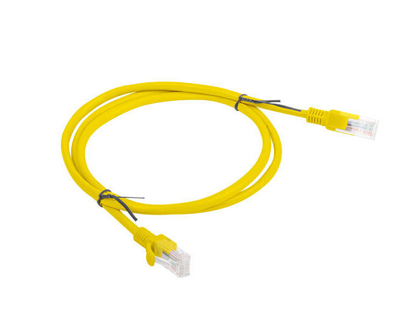 *Cable red lanberg latiguillo cat.6 utp 1m amarillo fluke passed
