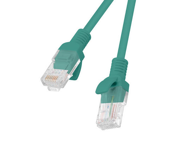 *Cable red lanberg latiguillo cat.6 utp cu 0.5m verde fluke passed