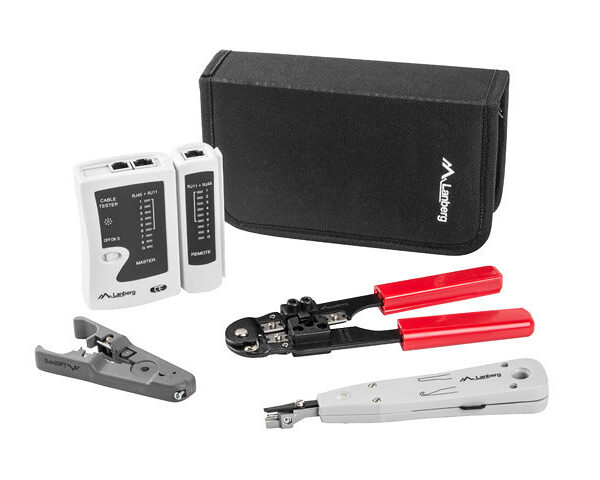 *Maletin herramientas lanberg testeador network - pelacables -  crimpadora