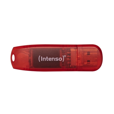 *Memoria usb 2.0 intenso rainbow 128gb rojo