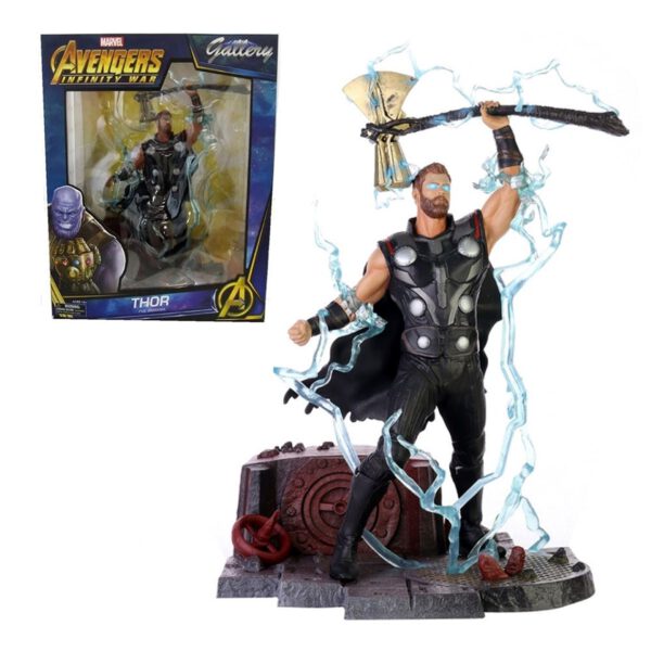 *Figura diamond select toys marvel avengers 3 thor con stormbreaker