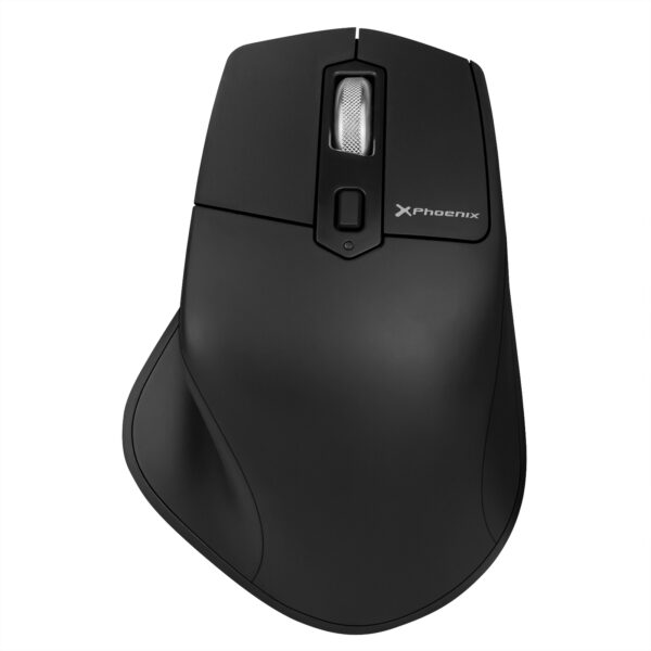 *Ratón inalambrico bluetooth phoenix ergo m2 ergonomico multidispositivo y batería recargable click silenciosos