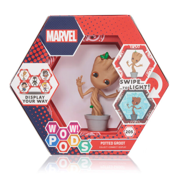*Figura wow! pod marvel potted groot