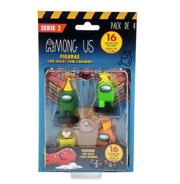 *Figuras among us s2 caja pack 4