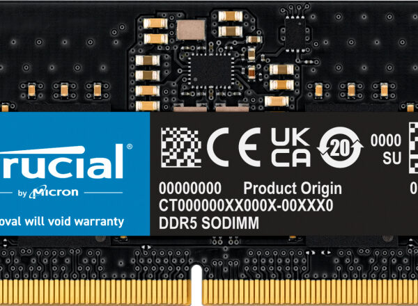 *Memoria ram ddr5 8gb crucial  - sodimm - 4800 mhz - pc5 38400 cl40