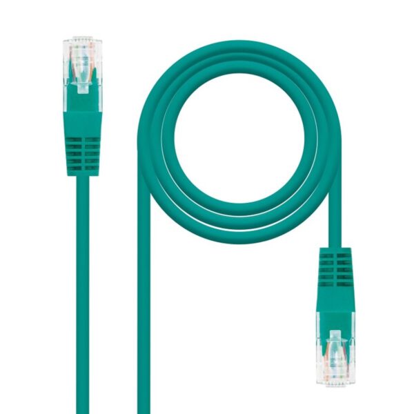 *Latiguillo cable red utp cat.6 rj45 nanocable 2m verde