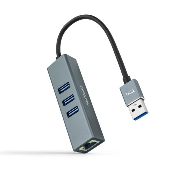 *Hub nanocable 4 en 1 usb 3.0 -  rj45 -  macho - hembra