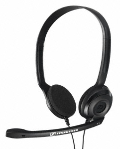 *Auriculares epos sennheiser estereo con microfono negros pc 3 chat
