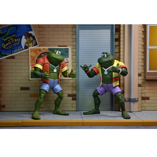 *Pack 2 figuras neca ranas napoleon & atilla 18 cm scale action figure tmnt cartoon re - run