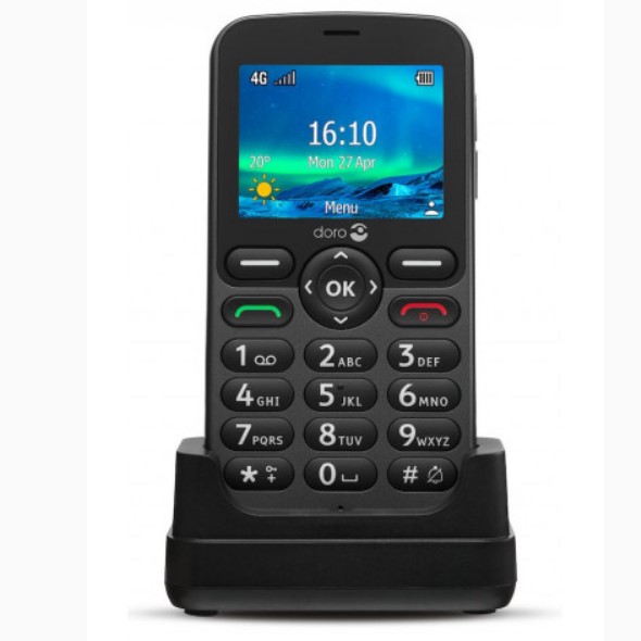 *Telefono movil doro 5860 black - 2.4 pulgadas -  4g - negro