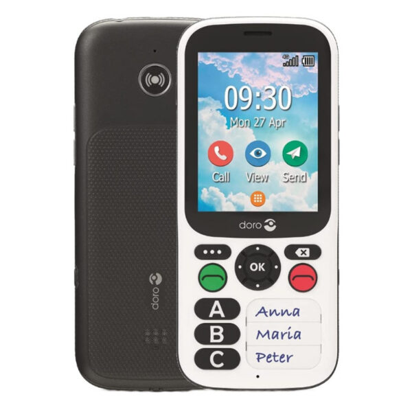 *Telefono movil doro 780x black - white 2.8 pulgadas -  4g - blanco y negro