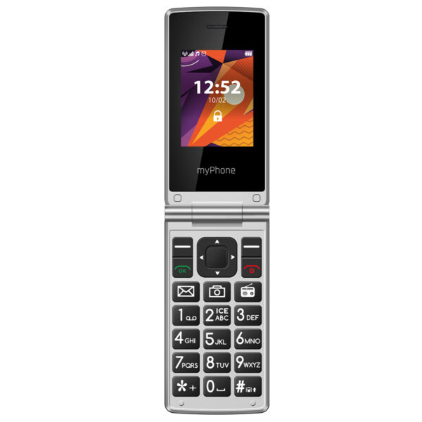 *Telefono movil myphone tango lte black - silver -  2.4 pulgadas -  2mpx -  4g - negro y plateado
