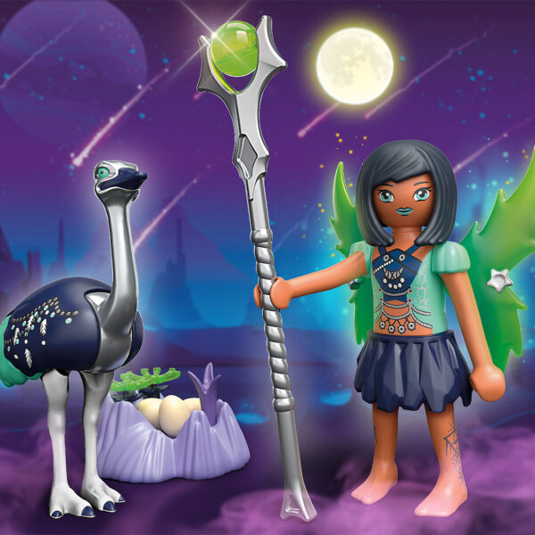 *Playmobil ayuma crystal y moon fairy con animales del alma