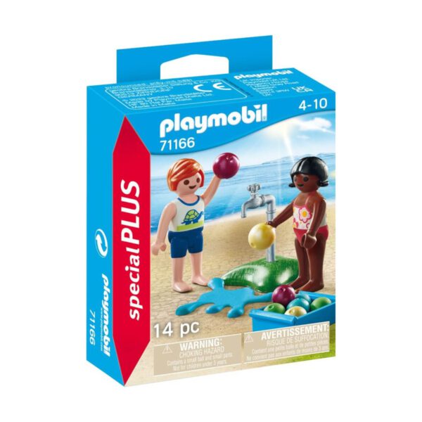*Playmobil niños con globos de agua