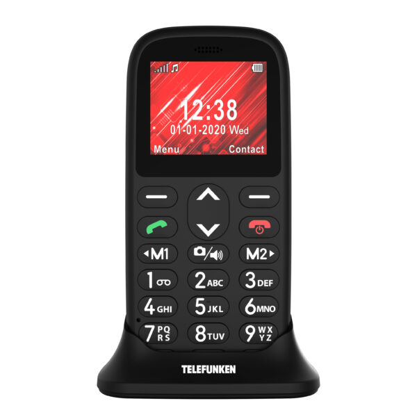 *Telefono movil telefunken s410 senior phone - 1.77 pulgadas - negro