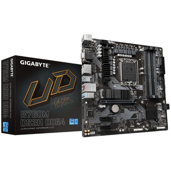 *Placa base gigabyte b760m ds3h ddr4 1700 m - atx -  4x ddr4 -  4x sata 6gb - s -  3x usb 3.2 -  2x usb 2.0