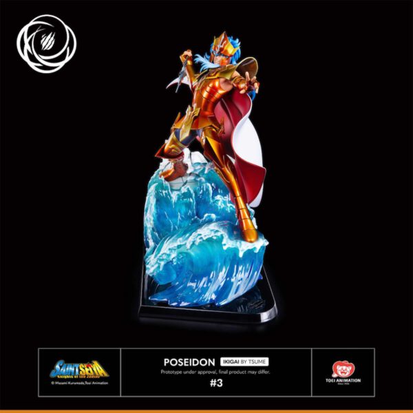 *Figura tsume arts saint seiya poseidon resina escala 1 - 6 ikigai