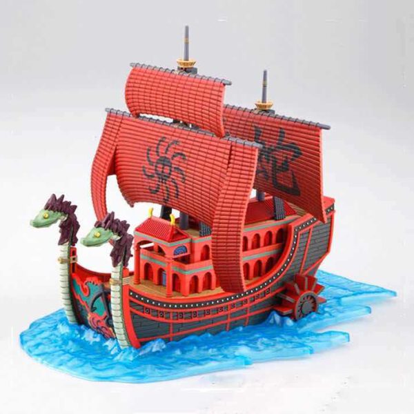 *Replica bandai hobby one piece grand ship collection nine snake kuja pirate ship model kit