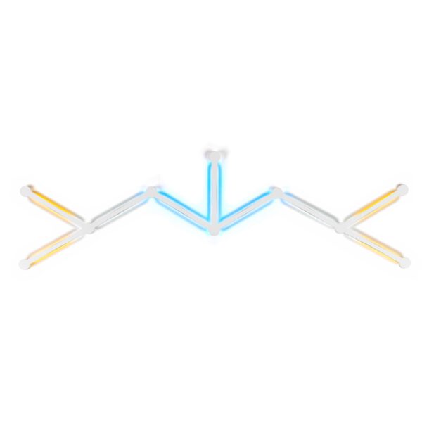 *Phoenix aura kit de luces inteligentes rgb para pared control por app diseño modular