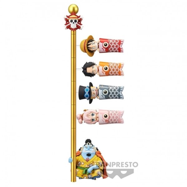 *Figura banpresto one piece world collectable figure - carp streamer -  6cm 1 unidad aleatoria