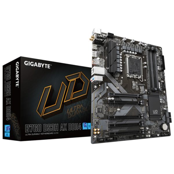 *Placa base gigabyte b760 ds3h ax 1700 atx -  4 x ddr4 -  4 x sata -  1 x dp -  1 x hdmi -  4 x usb 2.0 -  1 x usb 3.2 -  1 x usb tipo c
