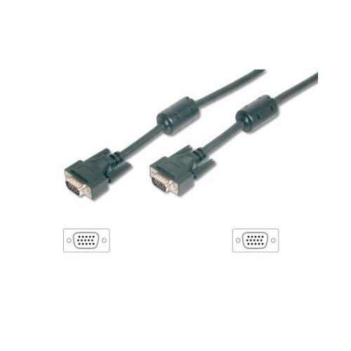 *Cable svga equip 3coax  macho -  macho con ferritas - 15m