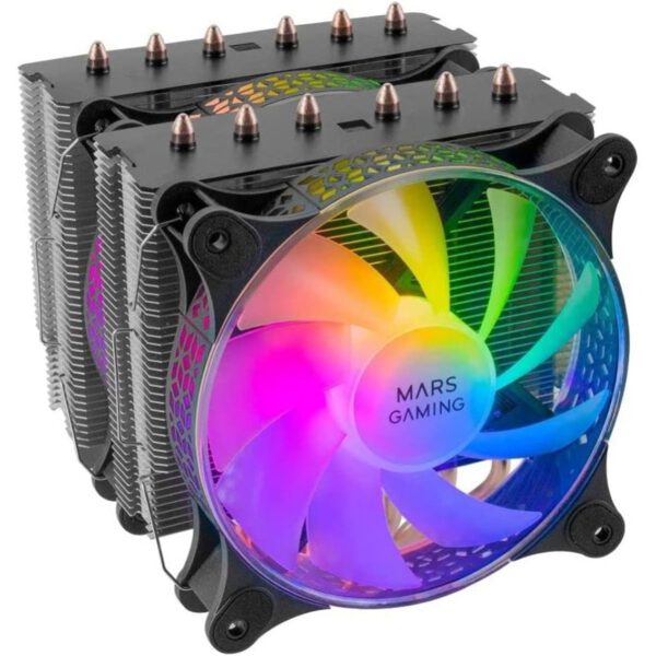 *Ventilador disipador cpu mars gaming mcpu - xt 120mm argb negro