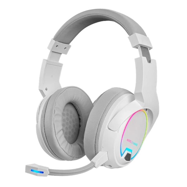*Auriculares inalambricos mars gaming mhw - 100 con microfono blanco