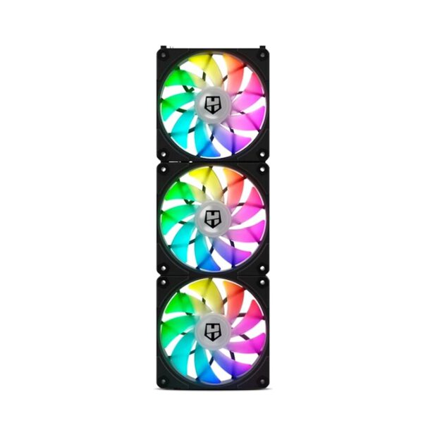 *Ventilador caja nox hummer easylink black 3 x 120mm led argb
