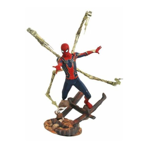 *Figura diamond select toys marvel premier collection avengers 3 iron spider - man